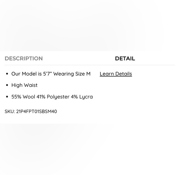 NWT Gentle Herd Wide-Leg Belted Wool-Blend Trousers, brown, size M - Picture 8 of 10